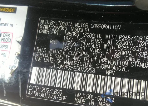 2014 Lexus Gx 460 Luxury z USA, uszkodzony, nr VIN JTJJM7FX5E5072258